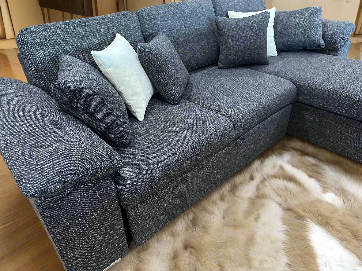 SERENE - Three - Seaters , Luxury Full-Out Sofa Bed with Storage