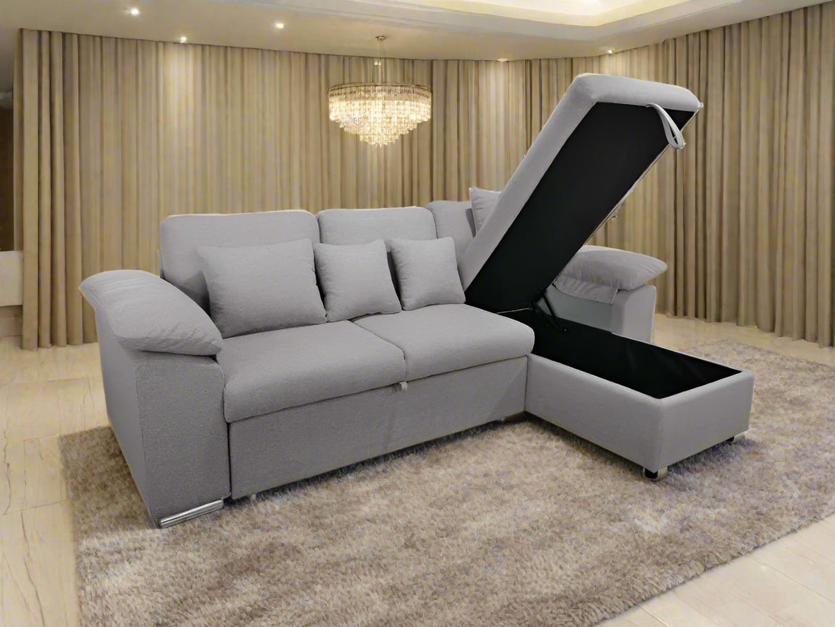 SERENE -  Three - Seaters , Luxury Full-Out Sofa Bed with Storage