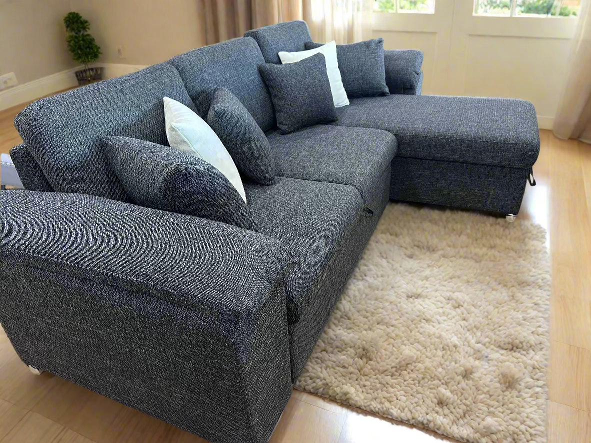 SERENE -  Three - Seaters , Luxury Full-Out Sofa Bed with Storage