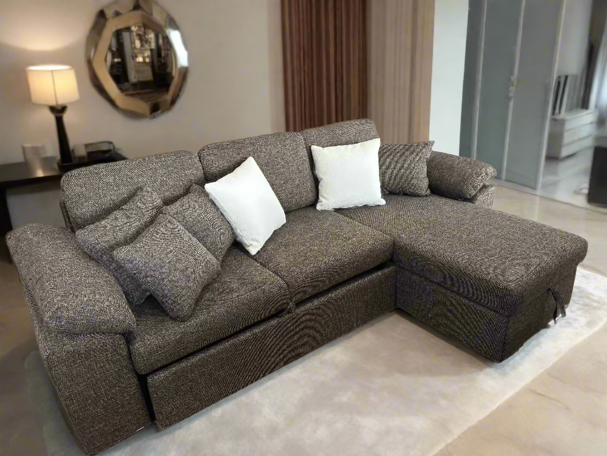 SERENE -  Three - Seaters , Luxury Full-Out Sofa Bed with Storage