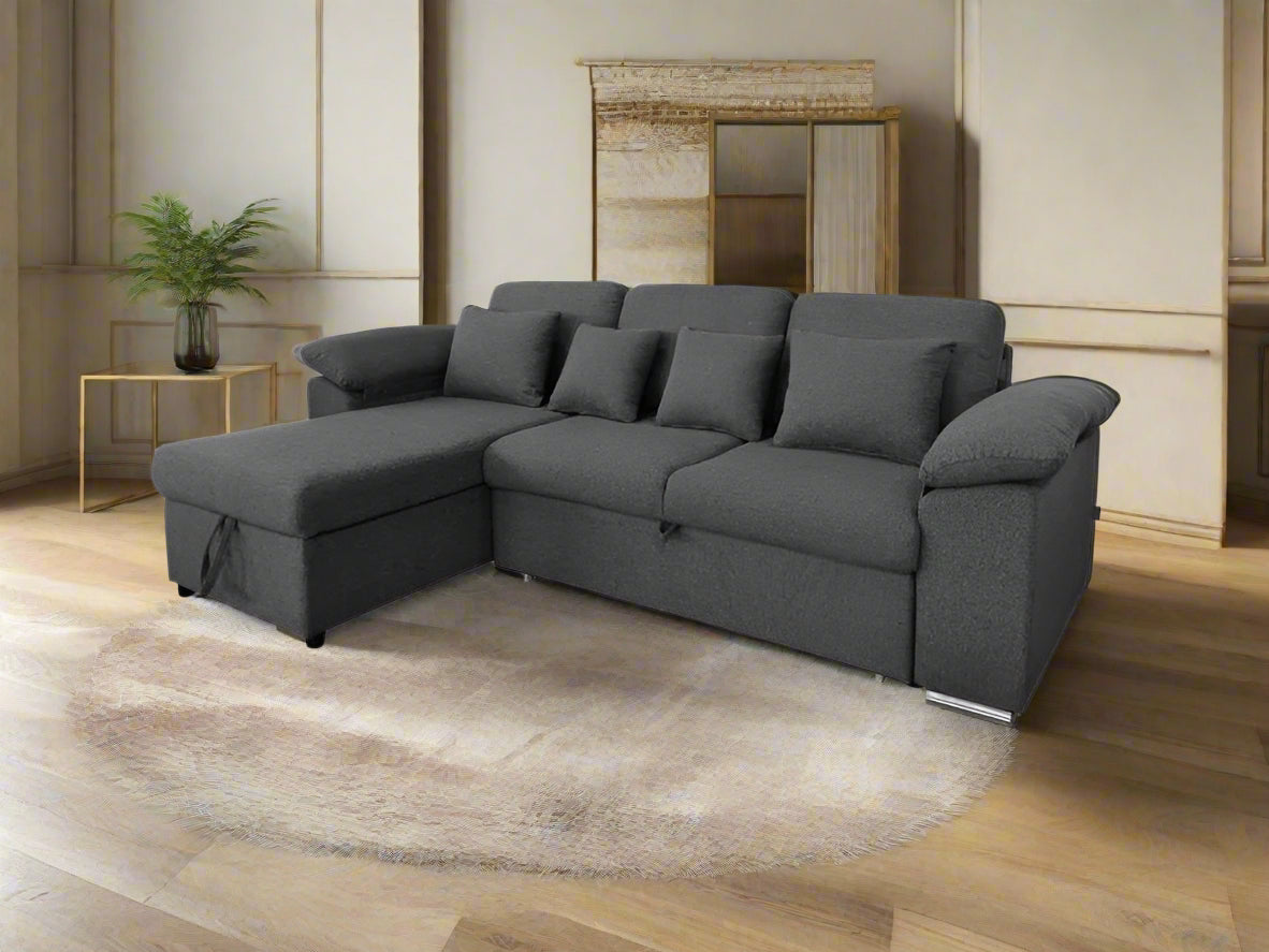 SERENE -  Three - Seaters , Luxury Full-Out Sofa Bed with Storage