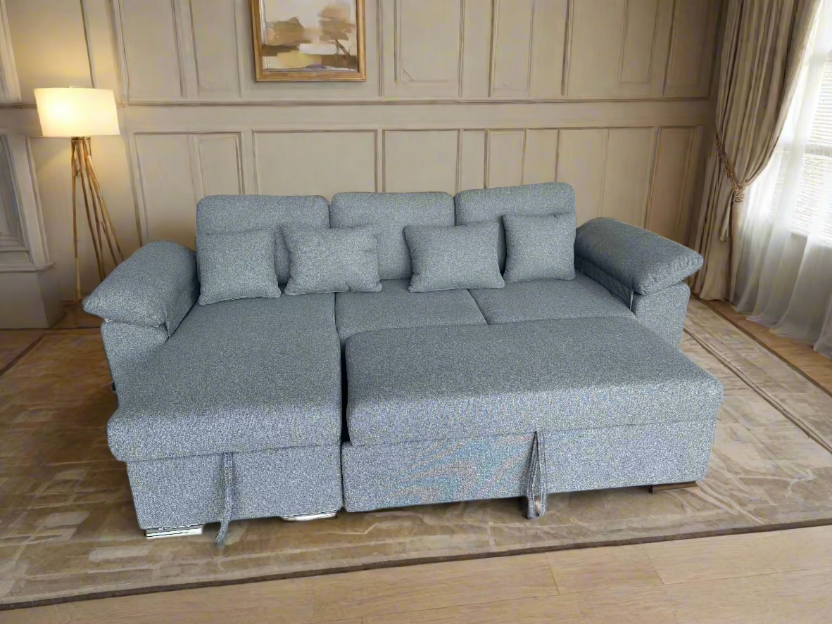 SERENE -  Three - Seaters , Luxury Full-Out Sofa Bed with Storage