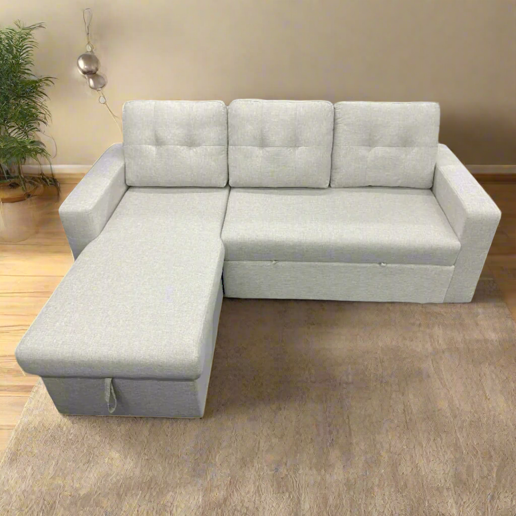 SORRENTO Three-Seater Sofa Bed w/ Reversible Chaise