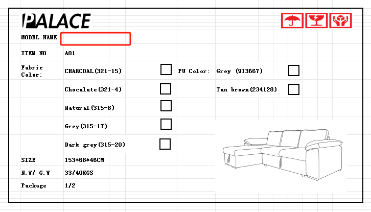 Serene three-seater sofa W/Ottoman & Storage